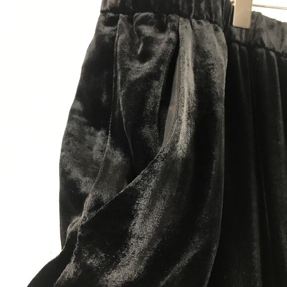 Eileen Fisher Woman Rayon Silk Velvet Pull-On Pants Pockets Black Plus Size 3X - Picture 8 of 13